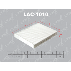 LAC-1010 LYNXauto Фільтр повітря у внутрішньому просторі