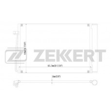 MK-3133 ZEKKERT Конденсатор кондиціонера