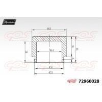 72960028 MAXTECH Поршень корпус скоби гальма