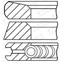 08-123700-00 GOETZE ENGINE Комплект поршневих кілець