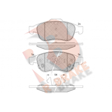 RB2228 R BRAKE Комплект гальмівних колодок дисковий гальм