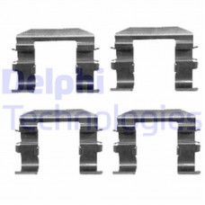 LX0417 DELPHI Комплектуючі колодки дискового гальма