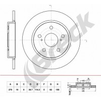 BR 061 SA100 BRECK Гальмівний диск