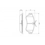 0 986 461 147 BOSCH Комплект гальмівних колодок дисковий гальм