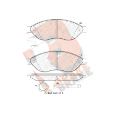 RB1803 R BRAKE Комплект гальмівних колодок дисковий гальм