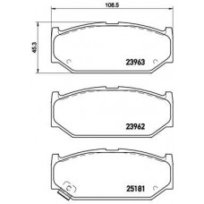 P 79 023 BREMBO Комплект гальмівних колодок дисковий гальм