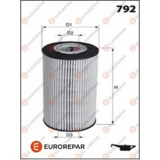 1637767280 EUROREPAR Масляний фільтр