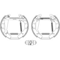 8DB 355 004-981 HELLA PAGID Комплект гальмівних колодок