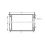 RT2259 AVA QUALITY COOLING Радіатор охолодження двигуна