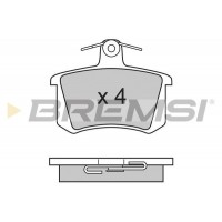 BP2612 BREMSI Комплект гальмівних колодок дисковий гальм