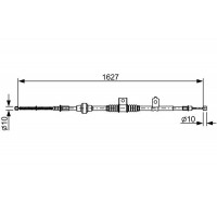 1 987 482 518 BOSCH Тросик, cтояночный тормоз
