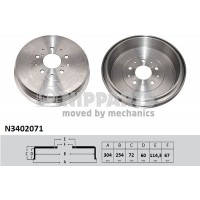 N3402071 NIPPARTS Гальмівний барабан