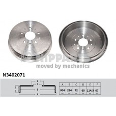 N3402071 NIPPARTS Гальмівний барабан