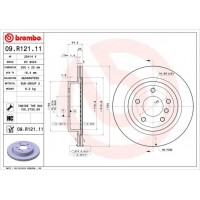 09.R121.11 BREMBO Гальмівний диск
