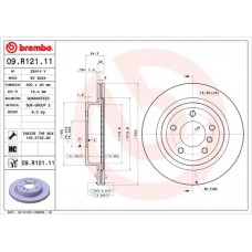 09.R121.11 BREMBO Гальмівний диск