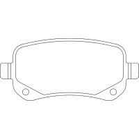 LVXL1644 MOTAQUIP Комплект гальмівних колодок дисковий гальм