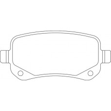 LVXL1644 MOTAQUIP Комплект гальмівних колодок дисковий гальм