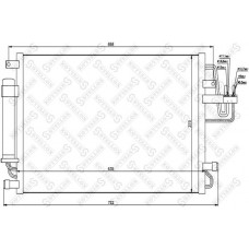 10-45108-SX STELLOX Конденсатор кондиціонера