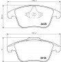 8DB355012891 HELLA ASAM FORD Тормозные колодки передн. Mondeo 07-,S-MAX 06-,Galaxy 06-,LandRover,Volvo