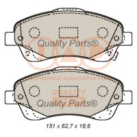 704-17182 IAP QUALITY PARTS Комплект гальмівних колодок дисковий гальм