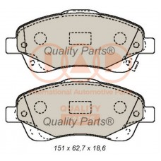 704-17182 IAP QUALITY PARTS Комплект гальмівних колодок дисковий гальм