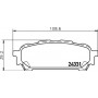 8DB 355 012-311 HELLA Комплект гальмівних колодок, дискове гальмо