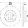 DP-0115 JAPANPARTS Гальмівний диск