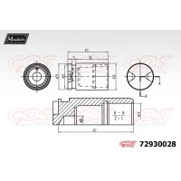72930028 MAXTECH Поршень корпус скоби гальма