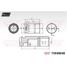 72930028 MAXTECH Поршень корпус скоби гальма