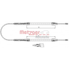 1171.8 METZGER Тросик, cтояночный тормоз