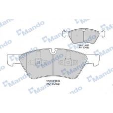 MBF015224 MANDO Комплект гальмівних колодок дисковий гальм
