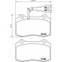 8DB 355 011-741 HELLA Комплект гальмівних колодок дисковий гальм