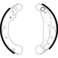 8DB 355 002-631 HELLA PAGID Комплект гальмівних колодок