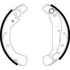 8DB 355 002-631 HELLA PAGID Комплект гальмівних колодок
