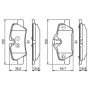 0 986 495 400 BOSCH Комплект гальмівних колодок дисковий гальм