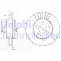 BG3816 DELPHI Гальмівний диск