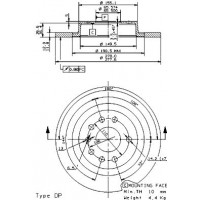 08951111 BREMBO Гальмівний диск