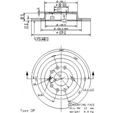 08.9511.11 BREMBO Гальмівний диск