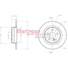 6110209 METZGER Гальмівний диск
