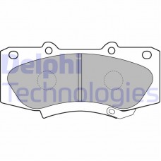 LP2244 DELPHI Комплект гальмівних колодок дисковий гальм