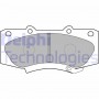LP2244 DELPHI Комплект гальмівних колодок дисковий гальм