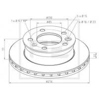 016.291-00A PE Automotive Гальмівний диск