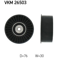 VKM 26503 SKF Паразитный / Ведущий ролик, Зубчастий ремінь