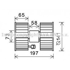 BW8483 AVA QUALITY COOLING Вентилятор салону