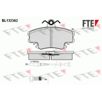 BL1323A2 FTE Комплект гальмівних колодок дисковий гальм