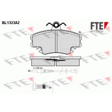 BL1323A2 FTE Комплект гальмівних колодок дисковий гальм