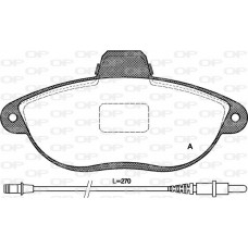 BPA0602.02 OPEN PARTS Комплект гальмівних колодок дисковий гальм
