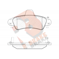 RB1735-204 R BRAKE Комплект гальмівних колодок дисковий гальм
