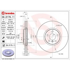 09.D179.11 BREMBO Гальмівний диск