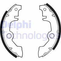 LS1145 DELPHI Комплект гальмівних колодок